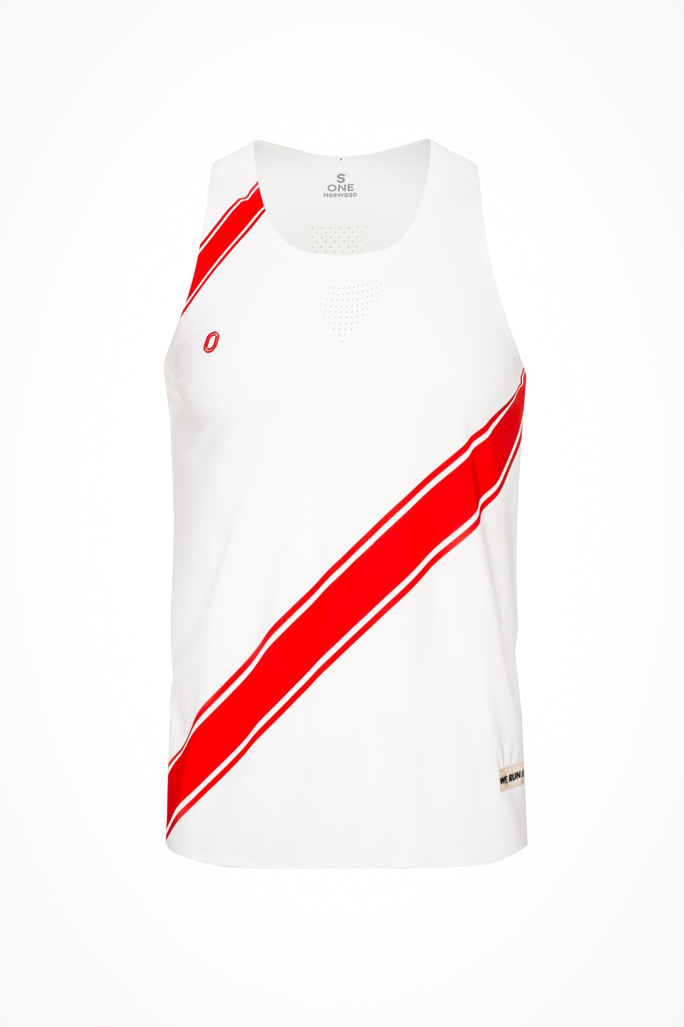 Victory Speed Tech Singlet Red & White For Men
