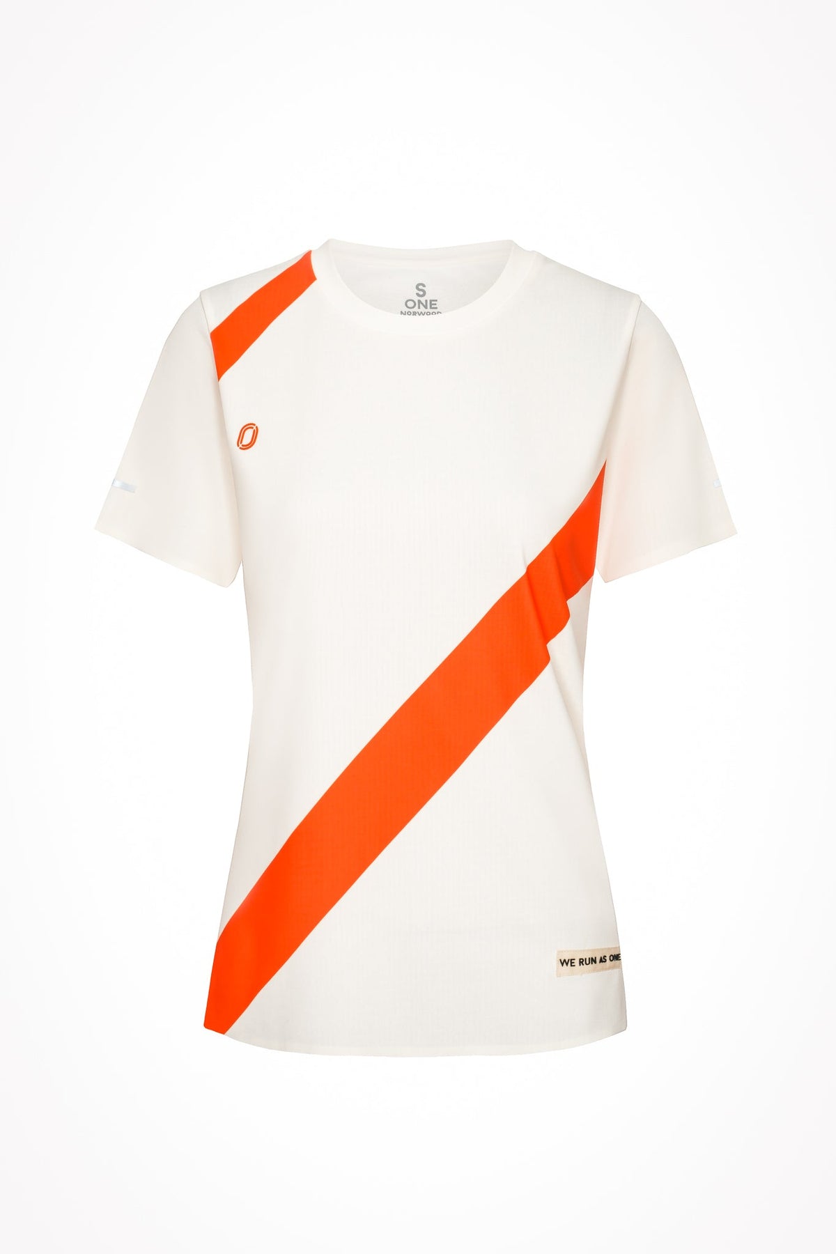 Victory Speed Tech Tee Ivory & Orange For Women