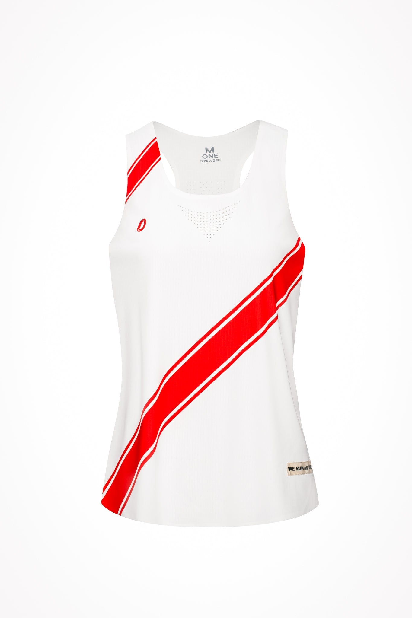 Victory Speed Tech Singlet Red & White For Women